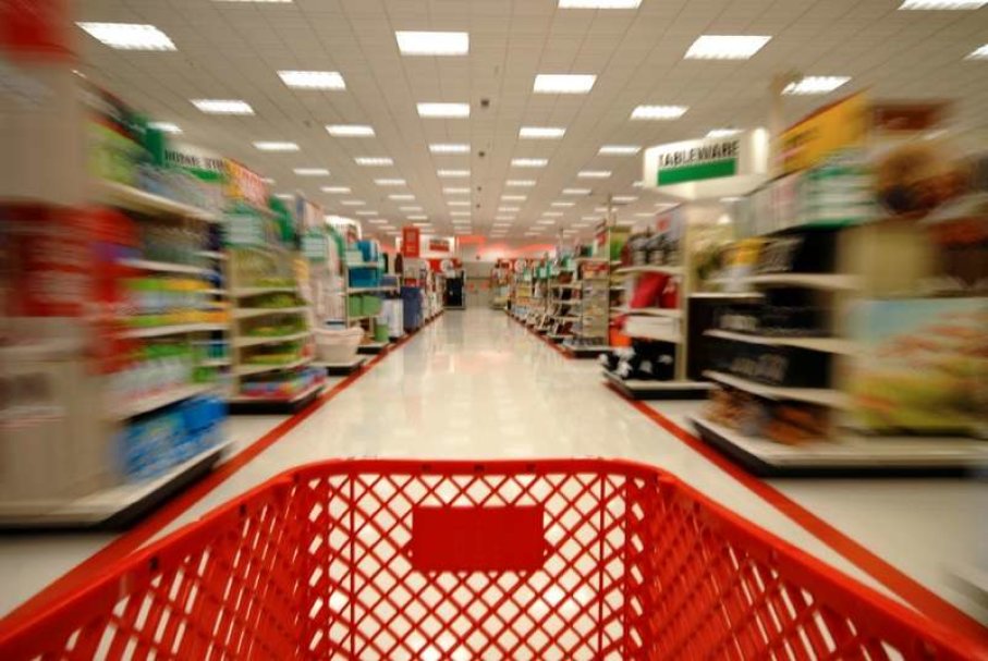 shopping cart blurry in inventory store