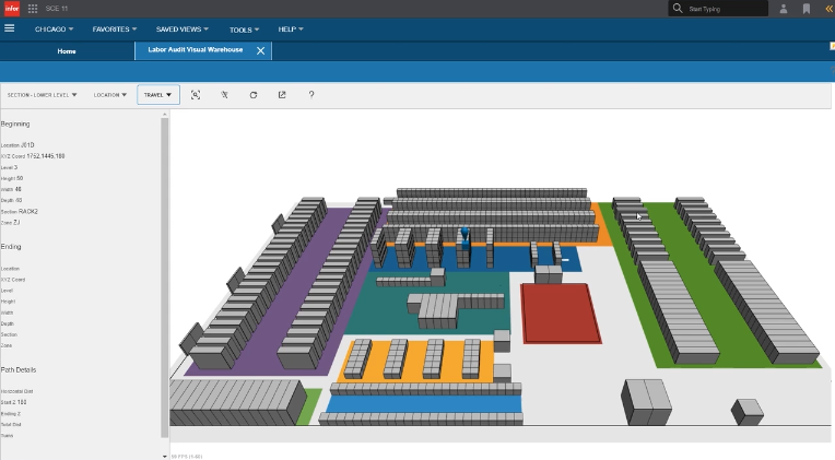 visual of a warehouse to promote top features from warehouse management software features