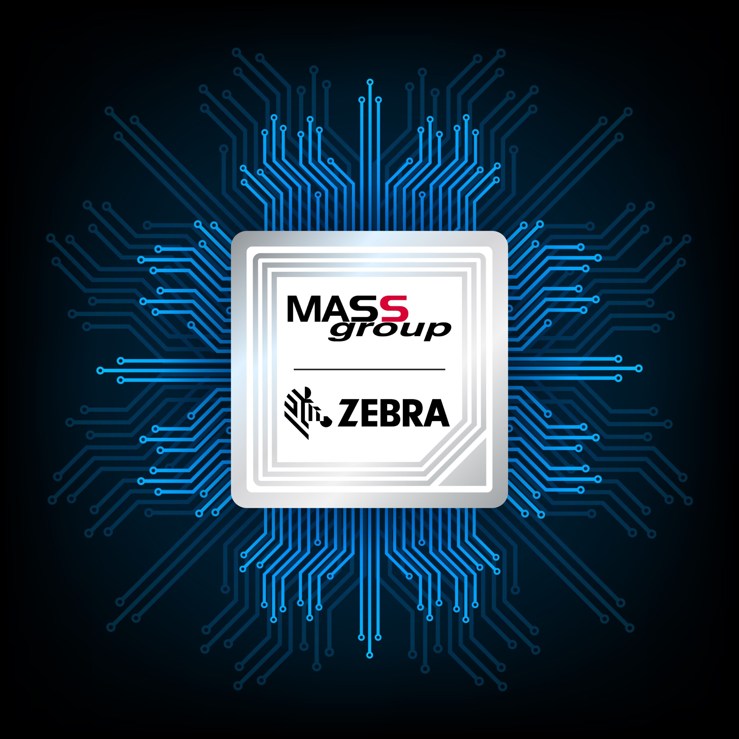 mass group and zebra integration with rfid chip graphic