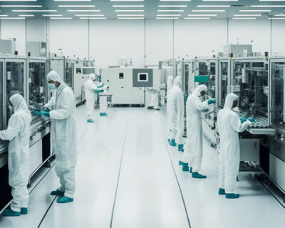 semiconductor manufacturing software in a cleanroom header image for article
